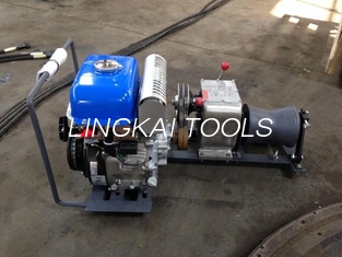 Efficient Power Puller Winch / 5 Ton Cable Winch Threading Machine For Power Construction